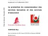 La protection du consommateur des services bancaires et des services d’assurance