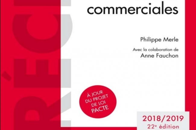 Droit commercial  Sociétés commerciales  Philippe Merle  Avec la colaboration de Anne Fauchon