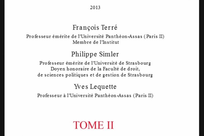 Ouvrage Droit civil  Les obligations  11 édition  2013 Tome 2