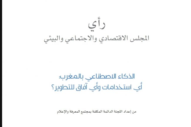 تقرير حول موضوع الذكاء الاصطناعي بالمغرب: أي استخدامات وأي آفاق للتطوير ؟