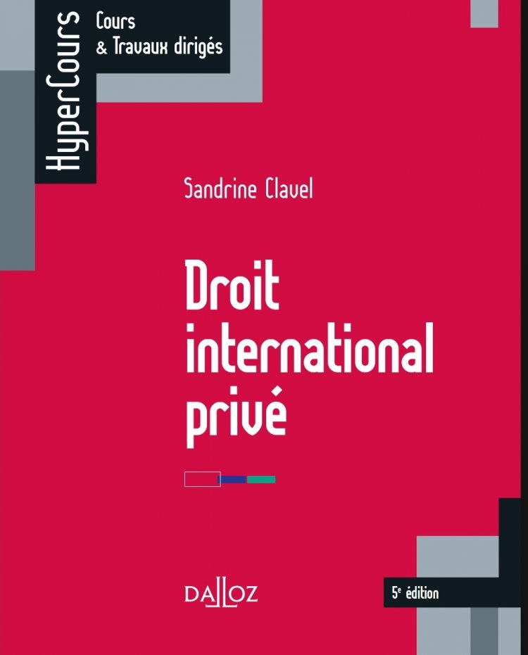 Ouvrage Droit international privé 