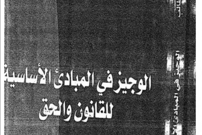 كتاب الوجيز في المبادئ الأساسية للقانون والحق  - نظرية القانون  - نظرية الحق