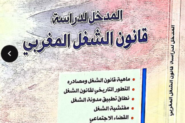 المدخل لدراسة قانون الشغل المغربي