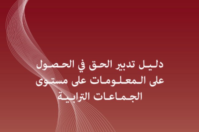 دليل تدبير الحق في الحصول على المعلومات على مستوى الجماعات الترابية