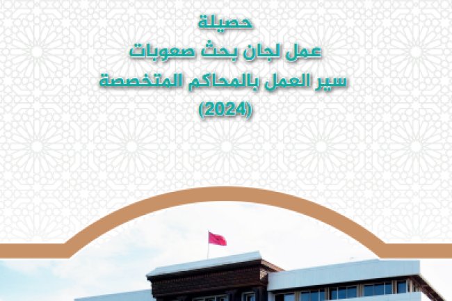 حصيلة عمل لجان بحث صعوبات سير العمل بالمحاكم المتخصصة - 2024