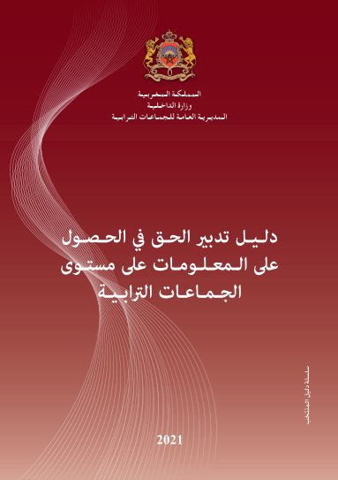 دليل تدبير الحق في الحصول على المعلومات على مستوى الجماعات الترابية