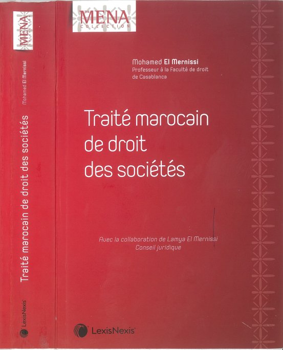 Ouvrage traiter maroccain des droit des sociétés